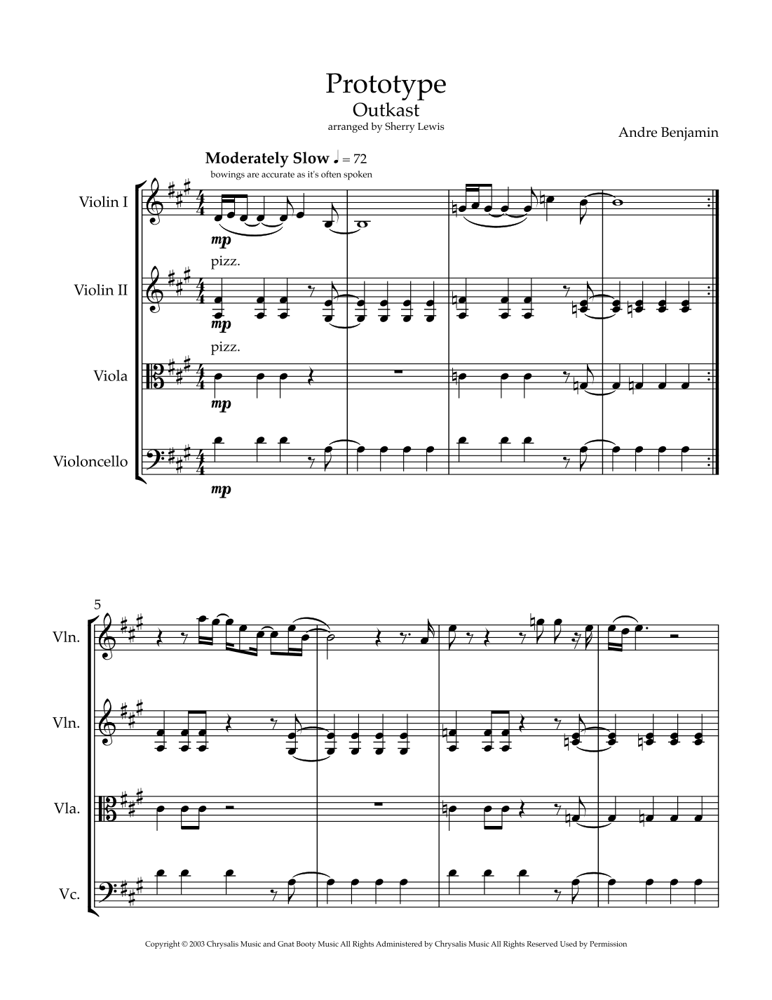 Prototype (arr. Sherry Lewis)
