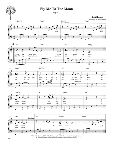 Fly Me To The Moon (in Other Words) (arr. Angi Bemiss of Simply the Harp)