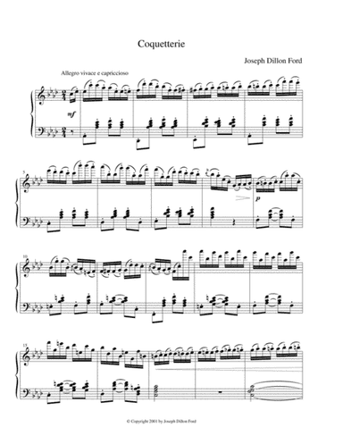 Coquetterie for piano solo