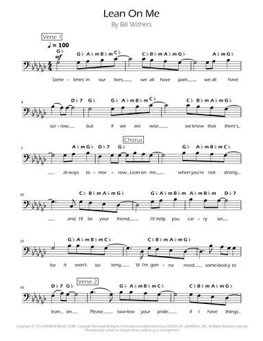 Lean On Me (arr. Ygor Nunes)