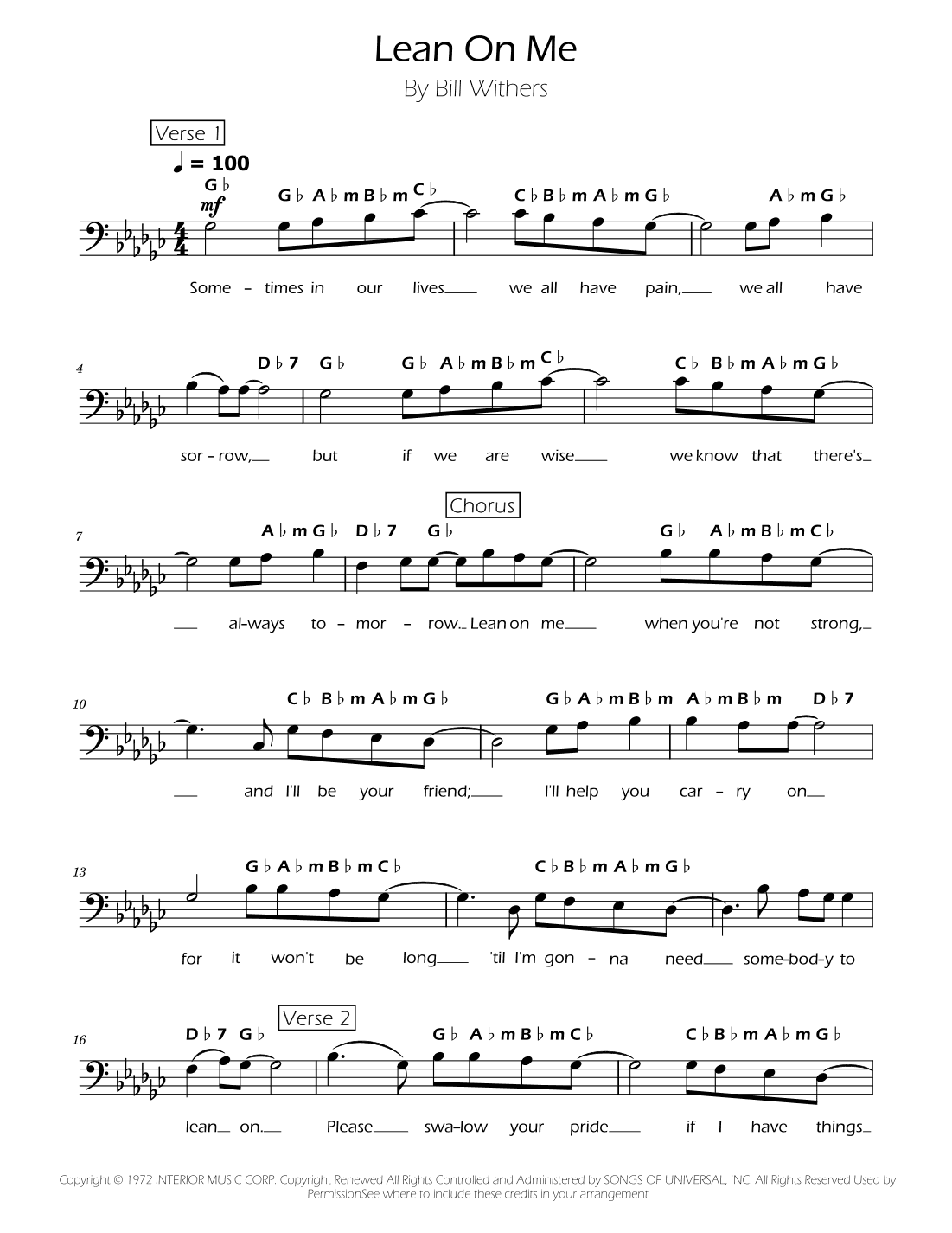Lean On Me (arr. Ygor Nunes)