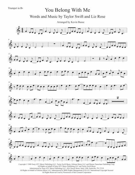 You Belong With Me (arr. Kevin Busse)