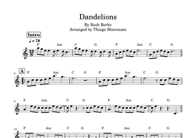 Dandelions (arr. Thiago Marconato)