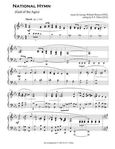 National Hymn (God of the Ages) (arr. P. F. Tillen)