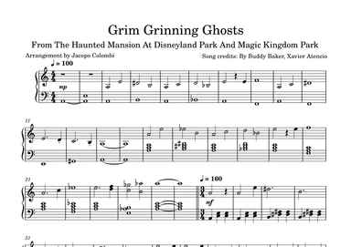 Grim Grinning Ghosts (arr. Jacopo Colombi)