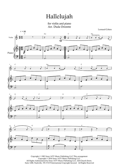 Hallelujah (arr. Duda Oriontte)