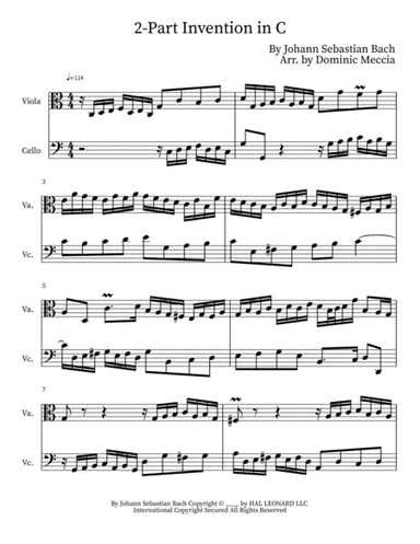 Two-part Invention In C (arr. Dominic Meccia)