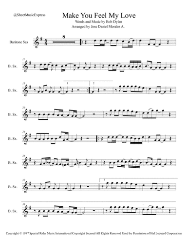 Make You Feel My Love (arr. Jose Daniel Morales A.)