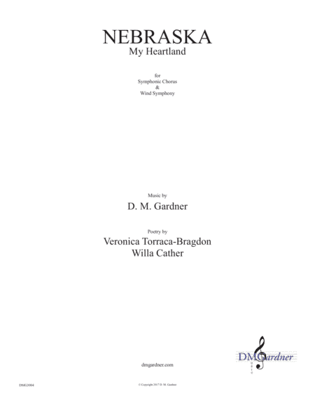 Nebraska - My Heartland (CHORAL SCORE)