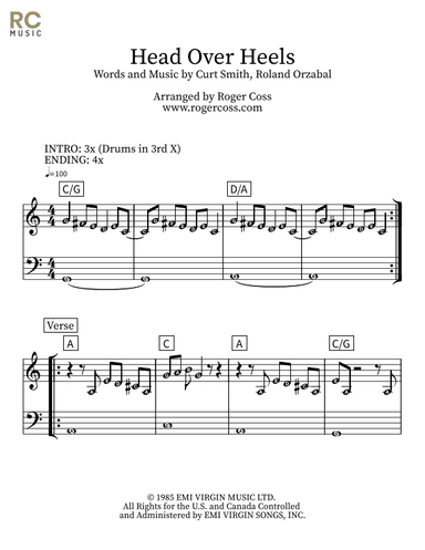 Head Over Heels (arr. Roger Coss)