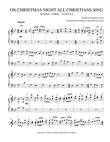On Christmas Night All Christians Sing (SUSSEX CAROL) (arr. Richard Giszczak)
