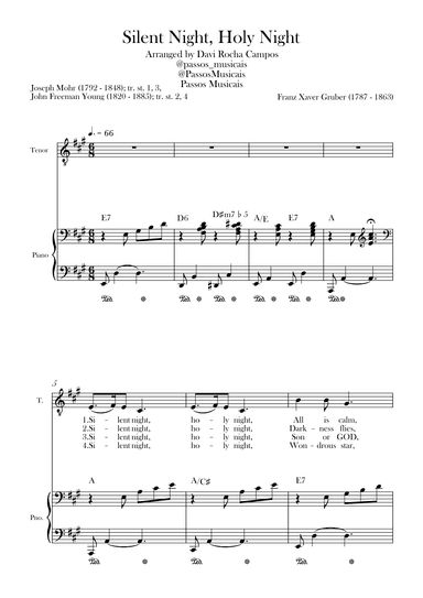 Silent Night, Holy Night (arr. Davi Rocha Campos)