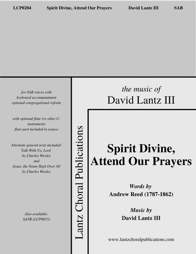 Spirit Divine, Attend Our Prayers