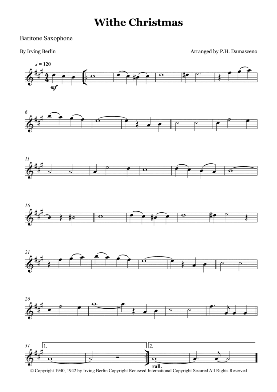 White Christmas (arr. P.H. Damasceno)