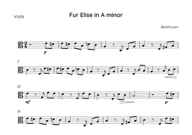 Fur Elise (arr. Sales)