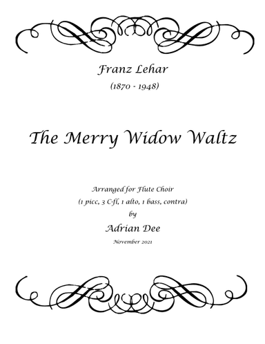 The Merry Widow Waltz (arr. Adrian Dee)