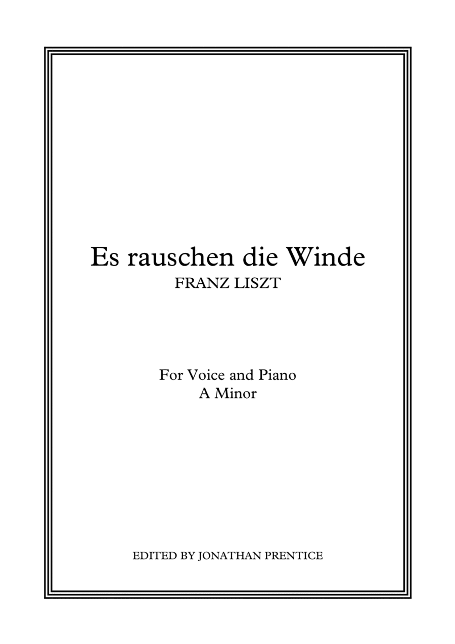 Es rauschen die Winde (A Minor) (arr. Jonathan Prentice)