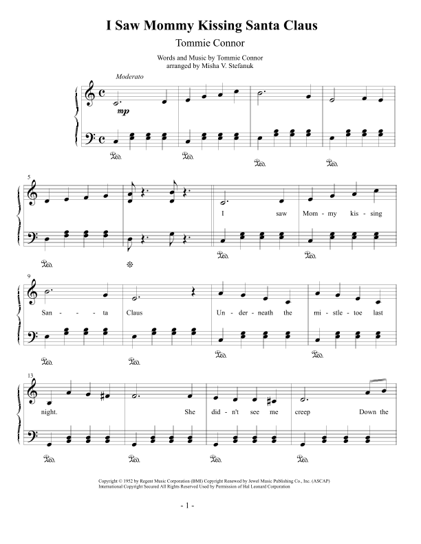 I Saw Mommy Kissing Santa Claus (arr. Misha Stefanuk)