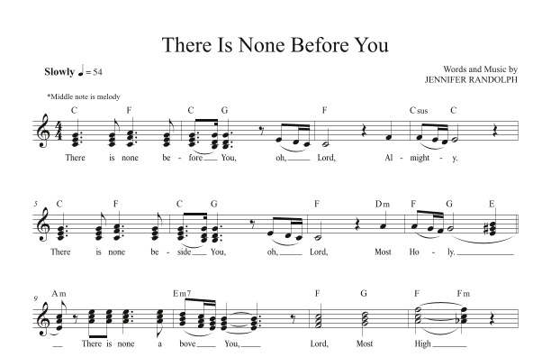 There Is None Before You