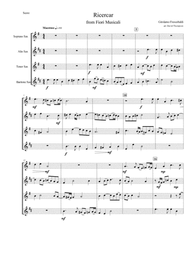Ricercar (arr. David Thompson)