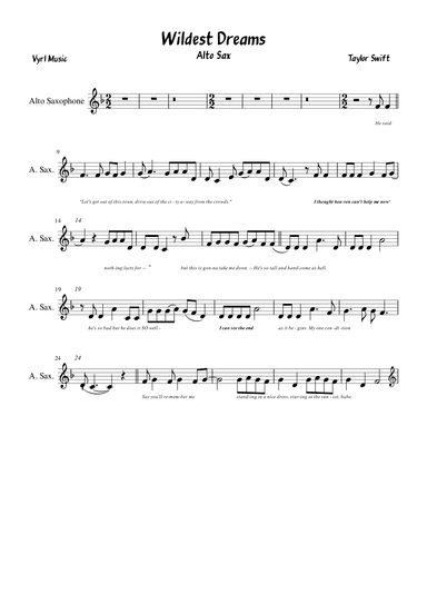 Wildest Dreams (arr. Vyrl)
