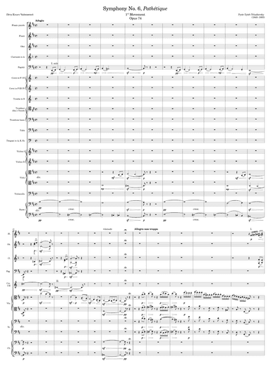 Symphony No. 6 Opus 74 1st Movement (arr. Zachary Corbett)