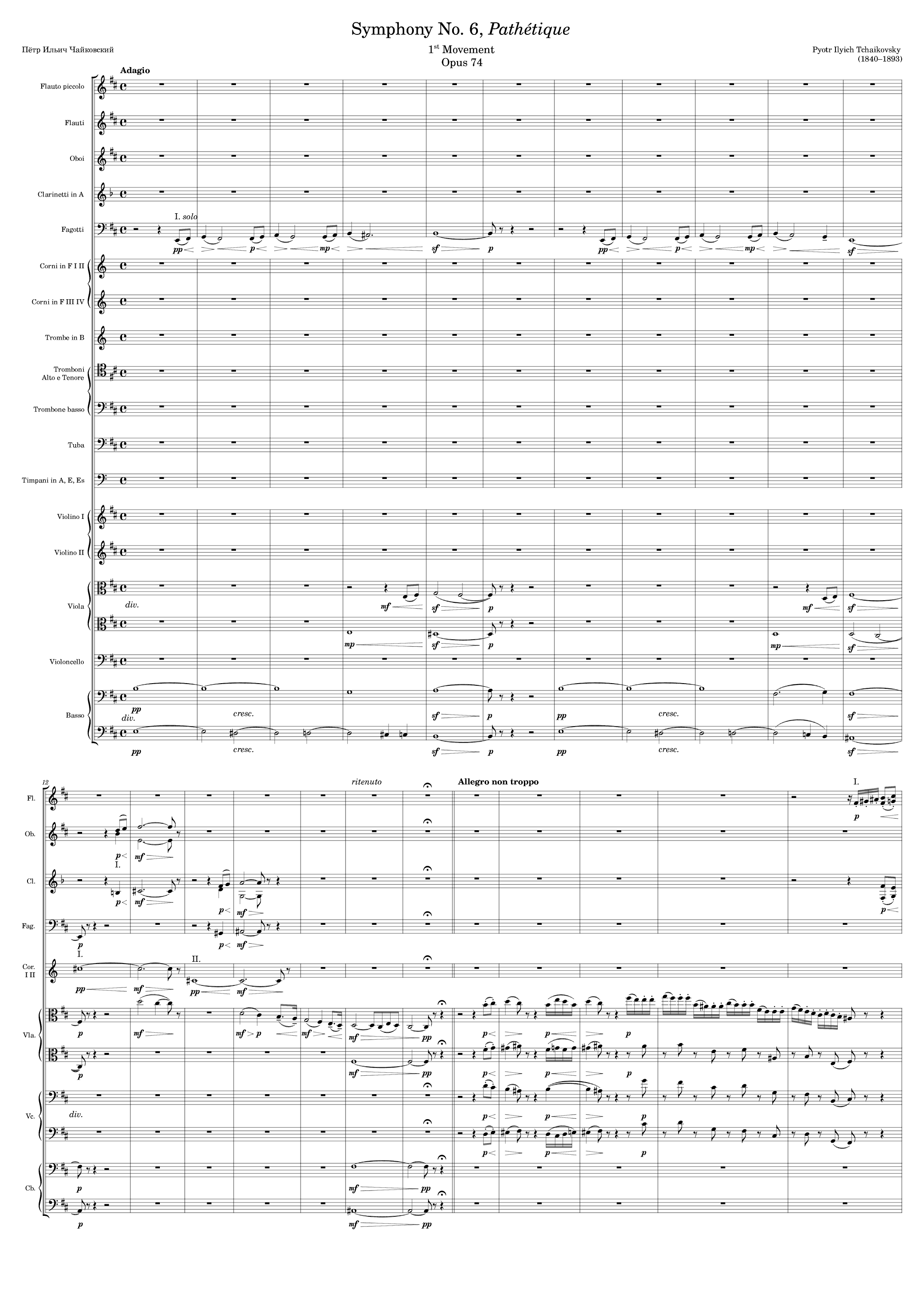 Symphony No. 6 Opus 74 1st Movement (arr. Zachary Corbett)
