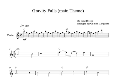 Gravity Falls (main Theme) (arr. Gildson Cerqueira)