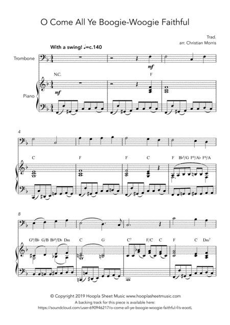 O Come All Ye Boogie-Woogie Faithful (arr. Hoopla Sheet Music)