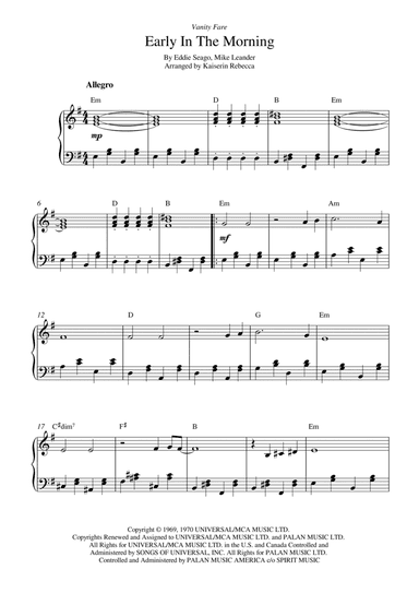 Early In The Morning (arr. Kaiserin Rebecca)