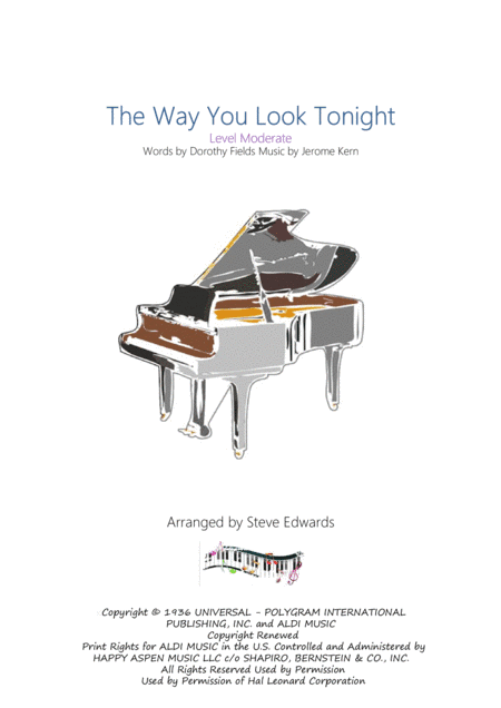 The Way You Look Tonight (arr. Steve Edwards)