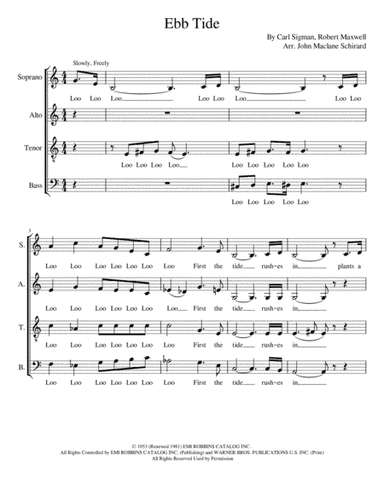 Ebb Tide (arr. John Maclane Schirard)