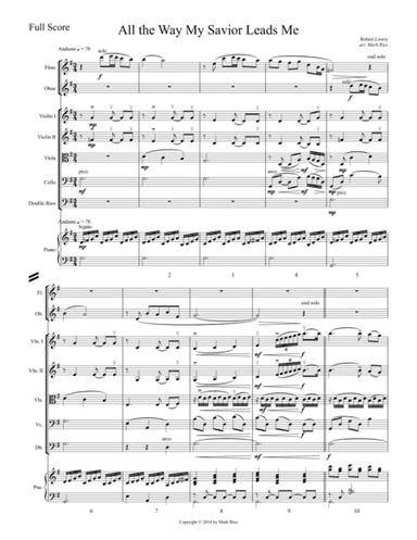 All the Way My Savior Leads Me (arr. Mark Rice)