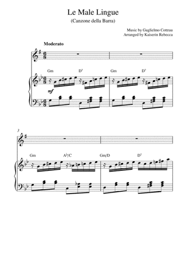Le Male Lingue (Canzone della Barra/ Song of Barra) (arr. Kaiserin Rebecca)