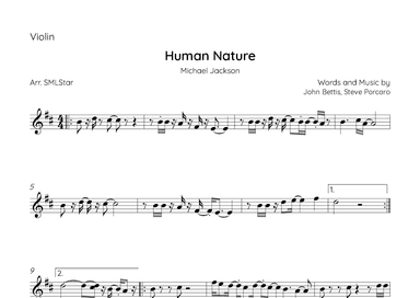 Human Nature (arr. SMLStar)
