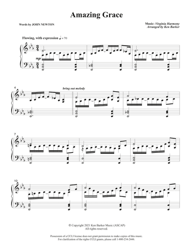Amazing Grace (arr. Ken Barker)