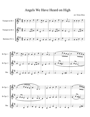 Angels We Have Heard on High (arr. Xiran Zhou)