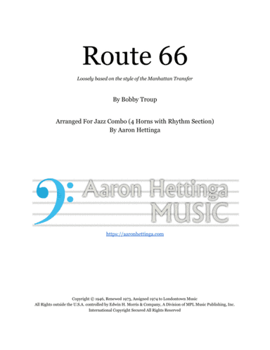 Route 66 (arr. Aaron Hettinga)
