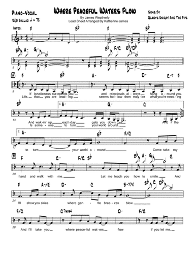 Where Peaceful Waters Flow (arr. Katherine James)