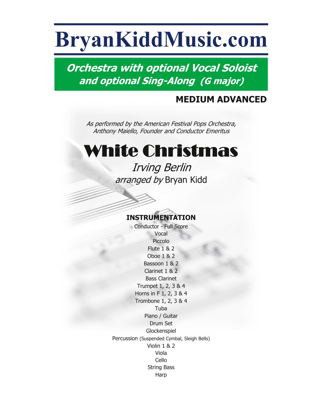 White Christmas (arr. Bryan Kidd)