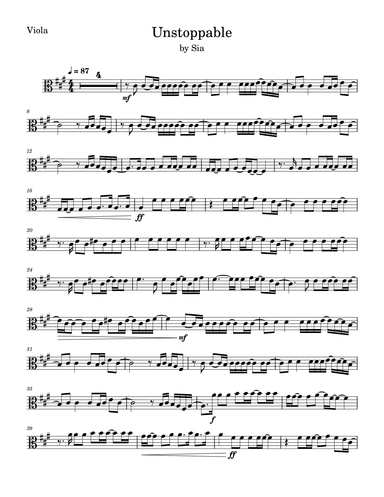Unstoppable (arr. Anya Alston)