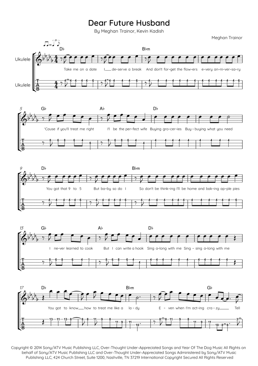 Dear Future Husband (arr. Ed.CAL)