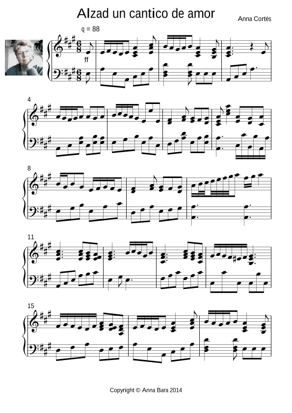 Alzad un cántico de amor (arr. Anna Cortés)