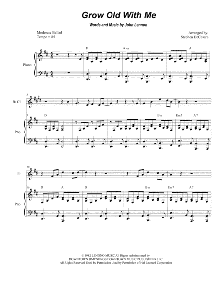 Grow Old With Me (arr. Stephen DeCesare)