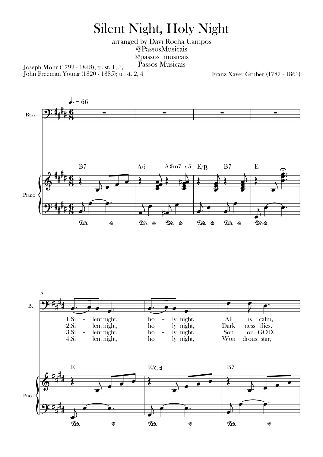 Silent Night, Holy Night (arr. Davi Rocha Campos)