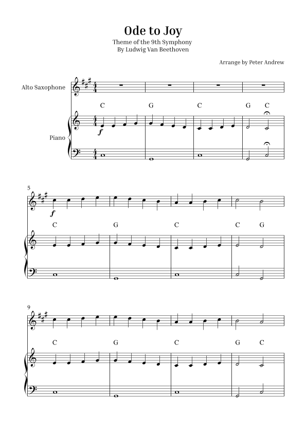 Ode to Joy (arr. Peter Andrew)