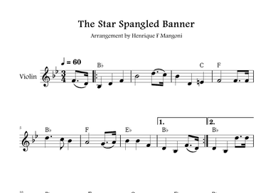 The Star-Spangled Banner (arr. Henrique F Mangoni)