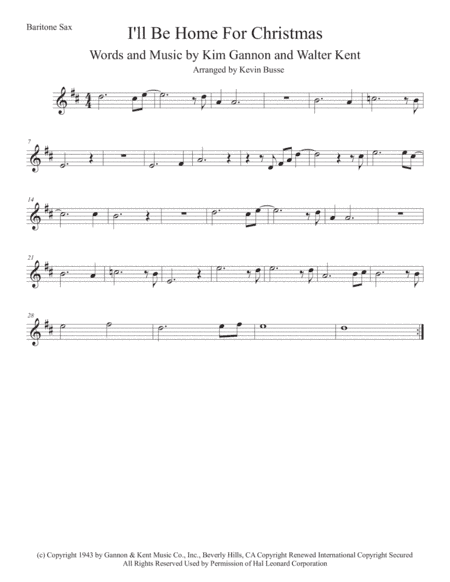 I'll Be Home For Christmas (arr. Kevin Busse)