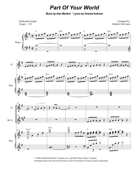 Part Of Your World (arr. Stephen DeCesare)