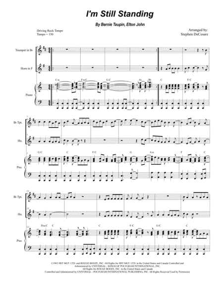 I'm Still Standing (arr. Stephen DeCesare)